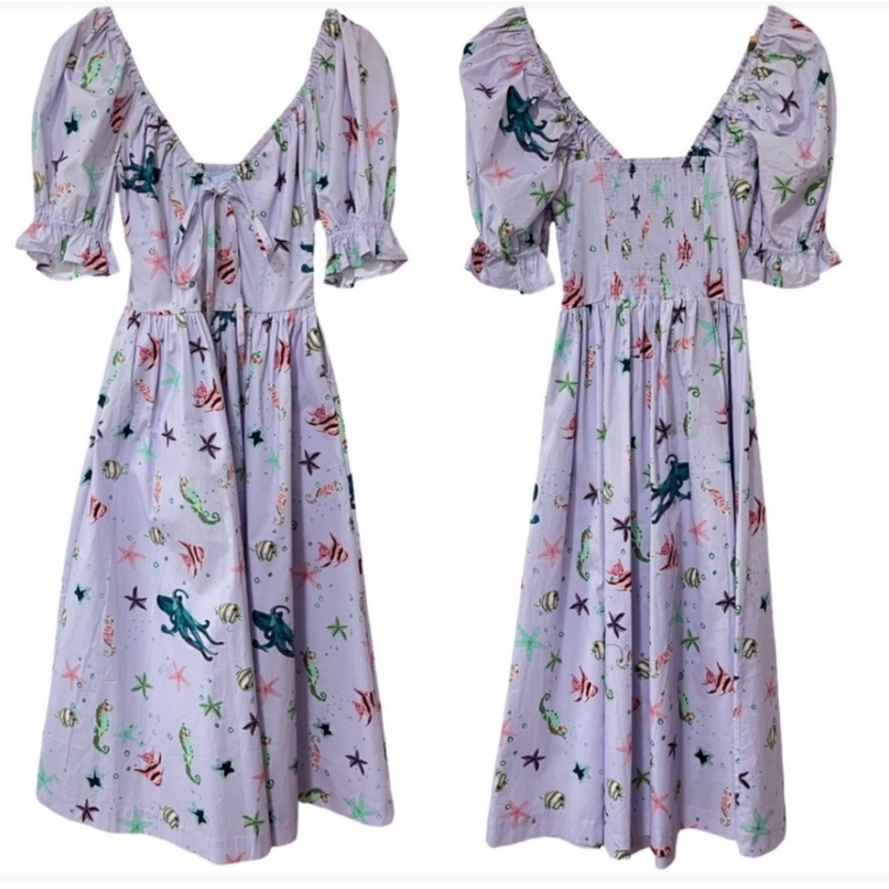 Hill House The Ophelia Dress in Sea Creatures